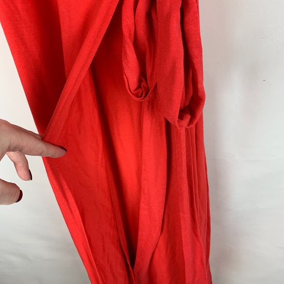 Wrap-Front Dolman-Sleeve Midi Dress - Picture 8 of 13